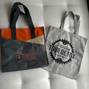 Bundle of Two Canvas Tote Bags NWOT